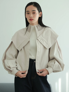 LADYMADE(レディメイド) |タックボリュームスリーブZIPブルゾン