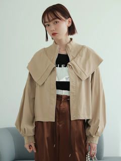 LADYMADE(レディメイド) |タックボリュームスリーブZIPブルゾン