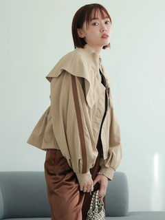 LADYMADE(レディメイド) |タックボリュームスリーブZIPブルゾン