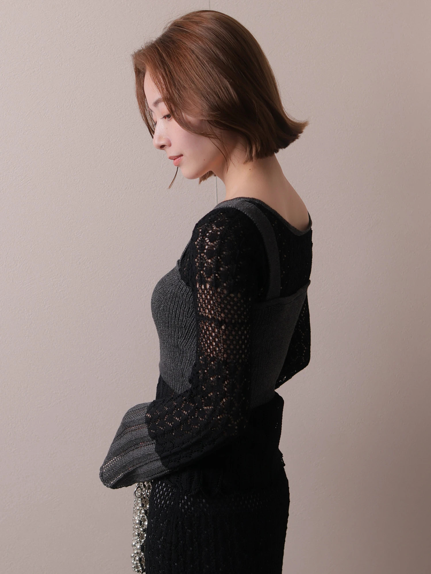 ドゥーズィエムクラス】カシミア カーディガンビスチェ セット 【公式