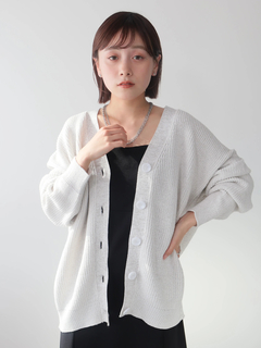 LADYMADE(レディメイド) |バイカラーラメニットカーディガン