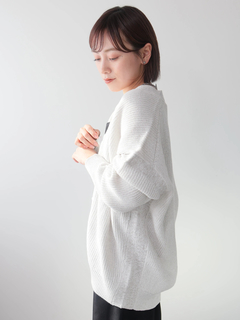 LADYMADE(レディメイド) |バイカラーラメニットカーディガン