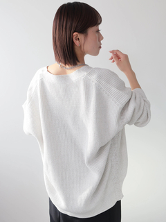 LADYMADE(レディメイド) |バイカラーラメニットカーディガン