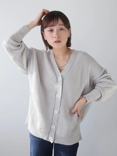 LADYMADE(レディメイド) |バイカラーラメニットカーディガン