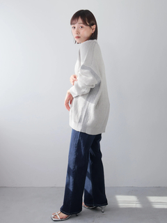 LADYMADE(レディメイド) |バイカラーラメニットカーディガン