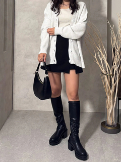 LADYMADE(レディメイド) |バイカラーラメニットカーディガン