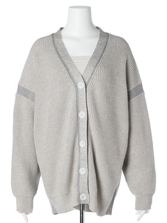 LADYMADE(レディメイド) |バイカラーラメニットカーディガン