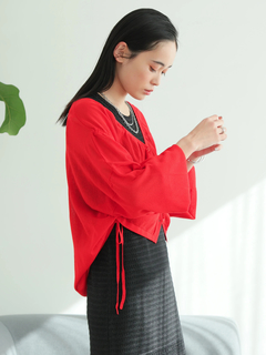 LADYMADE(レディメイド) |シャーリングシアーニットカーディガン