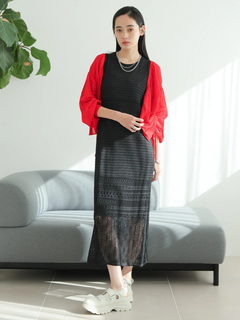 LADYMADE(レディメイド) |シャーリングシアーニットカーディガン