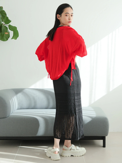 LADYMADE(レディメイド) |シャーリングシアーニットカーディガン