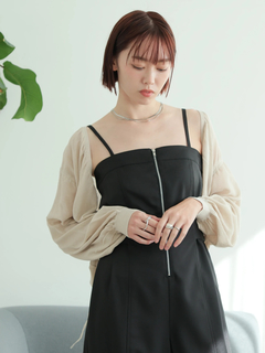 LADYMADE(レディメイド) |シャーリングシアーニットカーディガン