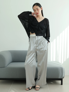 LADYMADE(レディメイド) |シャーリングシアーニットカーディガン