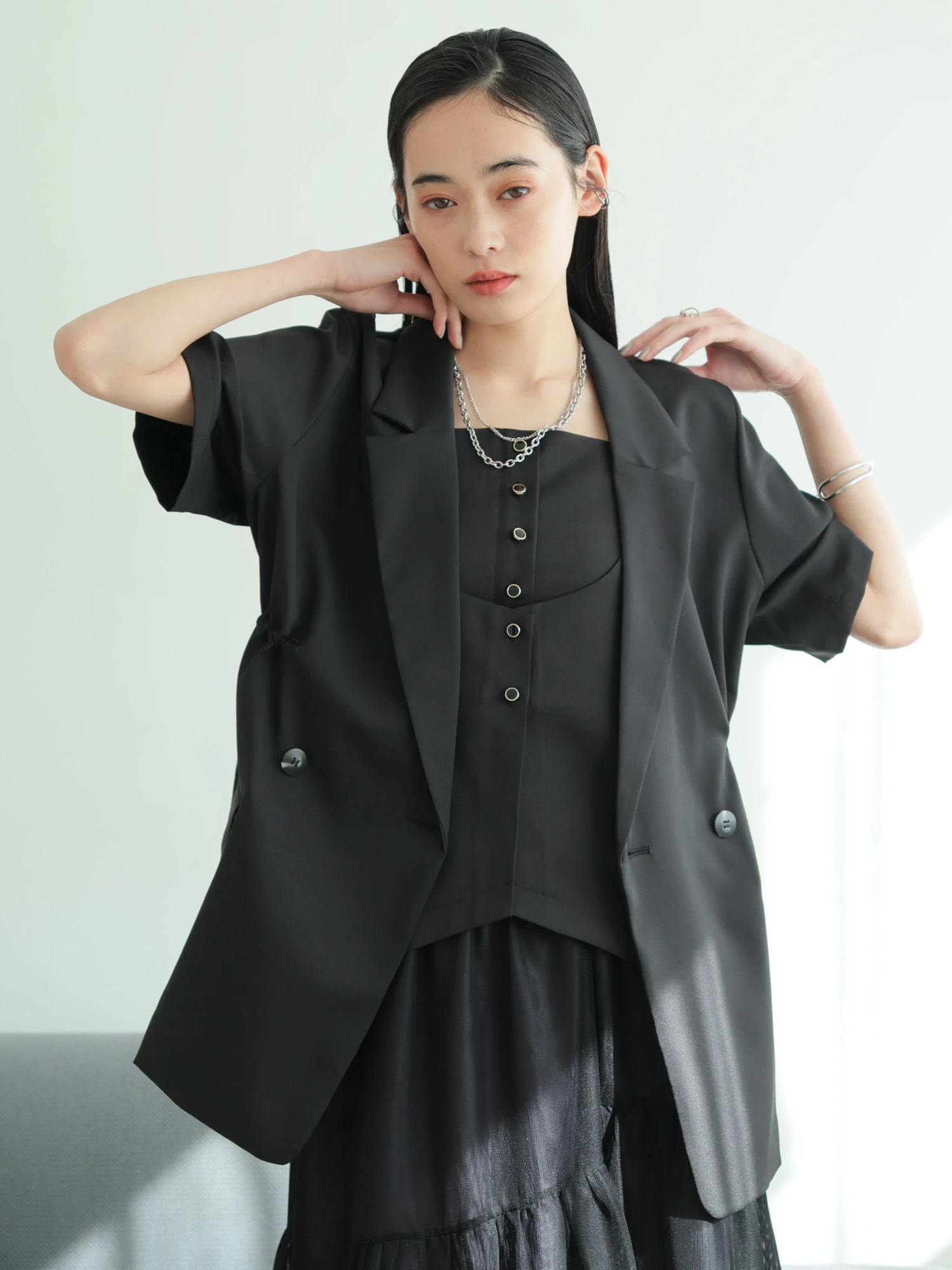 LADYMADE ハーフスリーブドロストジャケット 新品 定価19,800 LADYMADE（レディメイド）｜ ハーフスリーブドロストジャケット