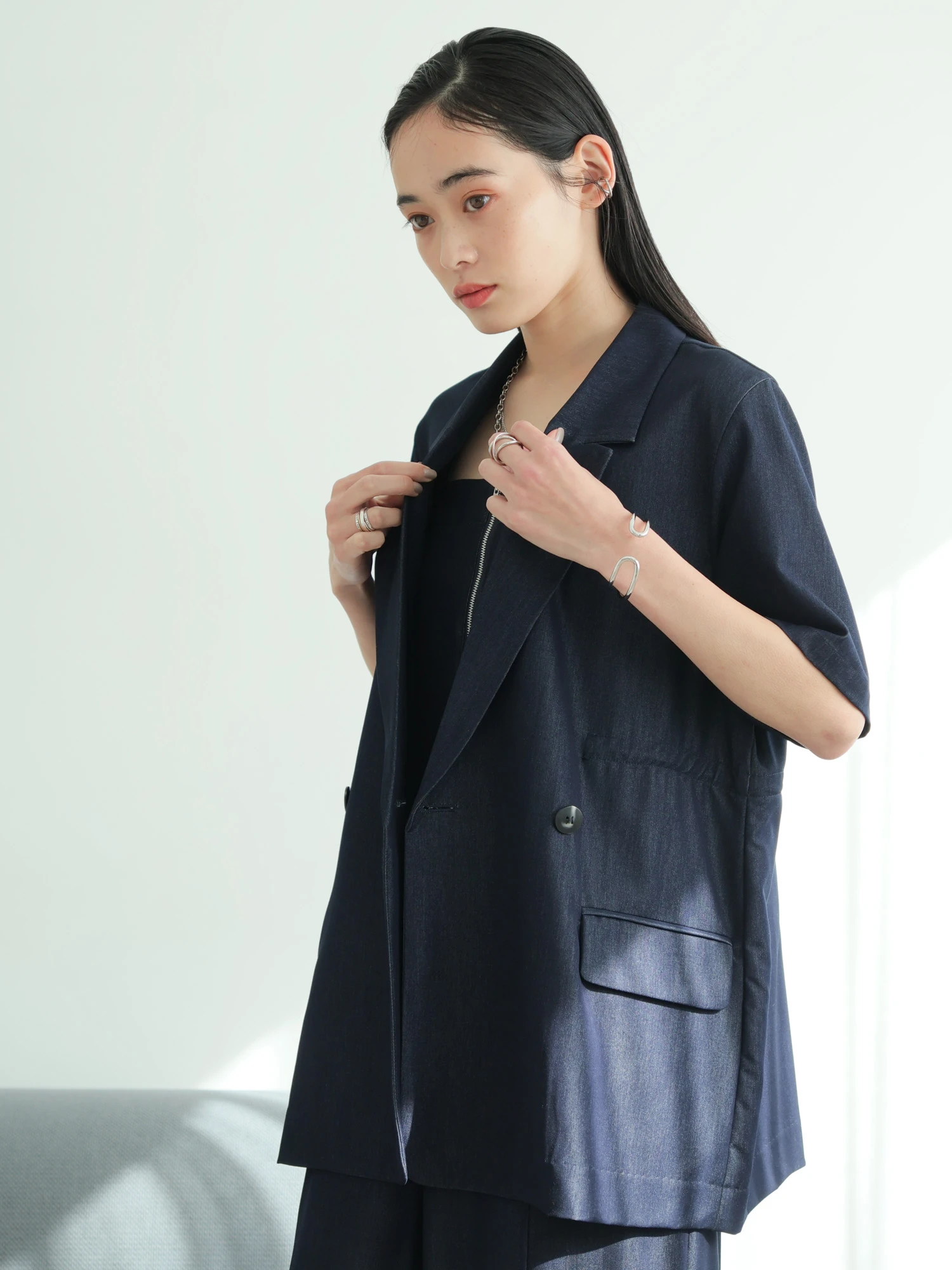 LADYMADE ハーフスリーブドロストジャケット LADYMADE（レディメイド）｜ ハーフスリーブドロストジャケット