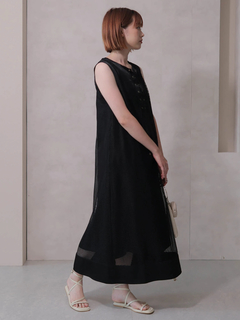 LADYMADE(レディメイド) |レースアップメッシュワンピース