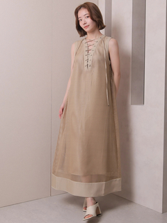 LADYMADE(レディメイド) |レースアップメッシュワンピース