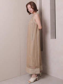 LADYMADE(レディメイド) |レースアップメッシュワンピース