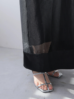 LADYMADE(レディメイド) |レースアップメッシュワンピース