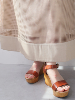 LADYMADE(レディメイド) |レースアップメッシュワンピース