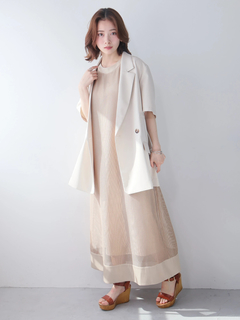 LADYMADE(レディメイド) |レースアップメッシュワンピース