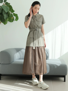 LADYMADE(レディメイド) |メッシュレイヤードワークポケットワンピース