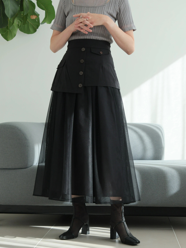 LADYMADE(レディメイド) |ワークポケットメッシュスカート