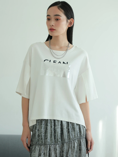 LADYMADE(レディメイド) |シルバープリントロゴTシャツ