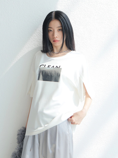 LADYMADE(レディメイド) |シルバープリントロゴTシャツ