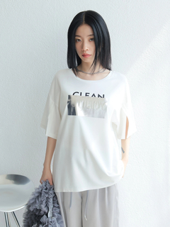 LADYMADE(レディメイド) |シルバープリントロゴTシャツ