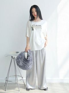 LADYMADE(レディメイド) |シルバープリントロゴTシャツ