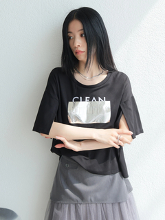 LADYMADE(レディメイド) |シルバープリントロゴTシャツ