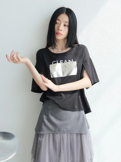 LADYMADE(レディメイド) |シルバープリントロゴTシャツ