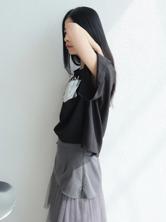 LADYMADE(レディメイド) |シルバープリントロゴTシャツ