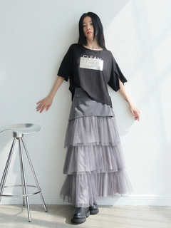 LADYMADE(レディメイド) |シルバープリントロゴTシャツ