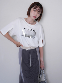 LADYMADE(レディメイド) |シルバープリントロゴTシャツ