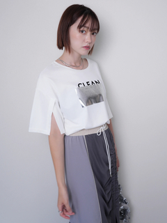 LADYMADE(レディメイド) |シルバープリントロゴTシャツ