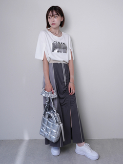 LADYMADE(レディメイド) |シルバープリントロゴTシャツ