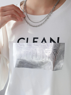 LADYMADE(レディメイド) |シルバープリントロゴTシャツ