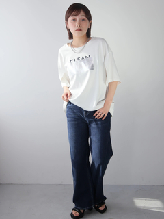 LADYMADE(レディメイド) |シルバープリントロゴTシャツ