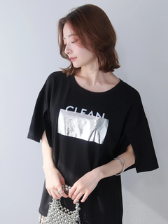 LADYMADE(レディメイド) |シルバープリントロゴTシャツ