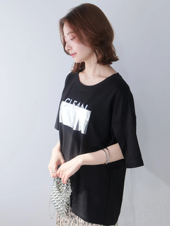 LADYMADE(レディメイド) |シルバープリントロゴTシャツ