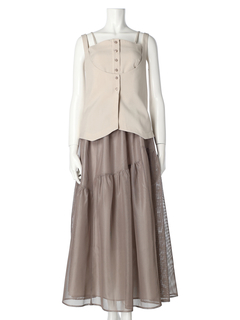 LADYMADE(レディメイド) |レイヤードキャミ×メッシュスカートセット