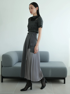 LADYMADE(レディメイド) |スリットシアーレイヤードラメニット