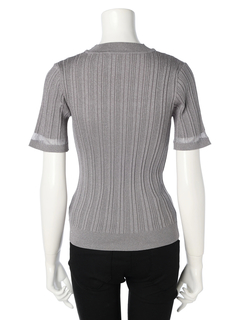 LADYMADE(レディメイド) |スリットシアーレイヤードラメニット