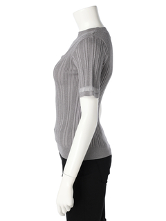 LADYMADE(レディメイド) |スリットシアーレイヤードラメニット