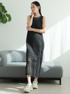 LADYMADE(レディメイド) |クロシェニットストレートワンピース