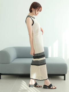 LADYMADE(レディメイド) |クロシェニットストレートワンピース