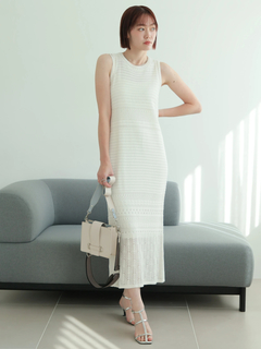 LADYMADE(レディメイド) |クロシェニットストレートワンピース