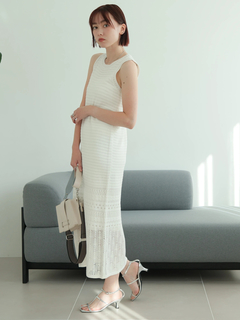 LADYMADE(レディメイド) |クロシェニットストレートワンピース