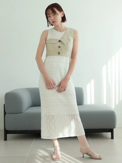 LADYMADE(レディメイド) |クロシェニットストレートワンピース